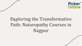 Naturopathy Courses in Nagpur