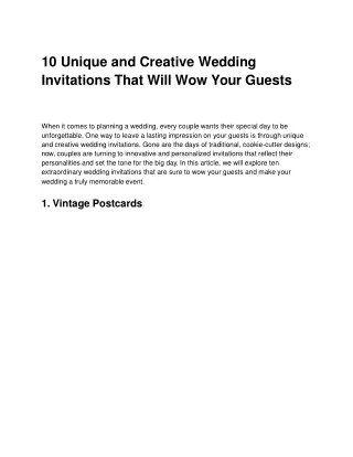 10 Unique and Creative Wedding Invitations That Will Wow Your Guests - Google Docs (1)