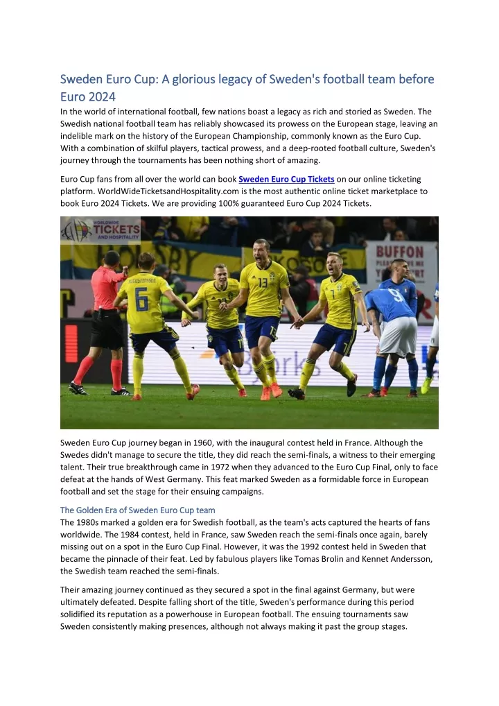 sweden euro cup a glorious legacy of sweden