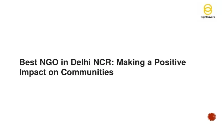 best ngo in delhi ncr making a positive impact