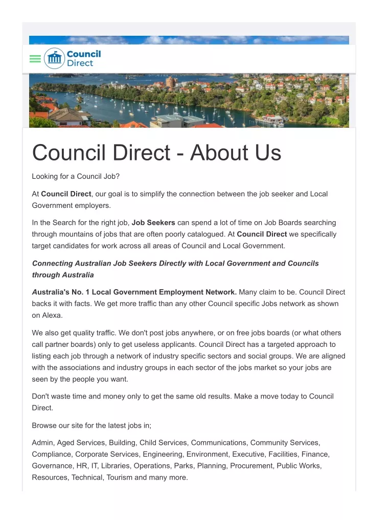 council direct about us