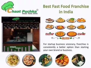 Best Fast Food Franchise in India