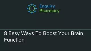 8 easy ways to boost your brain function