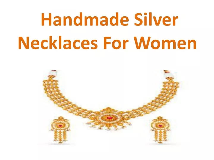 handmade silver necklaces for women