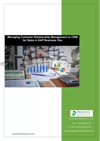 Managing Customer Relationship Management or CRM for Sales in SAP Business One
