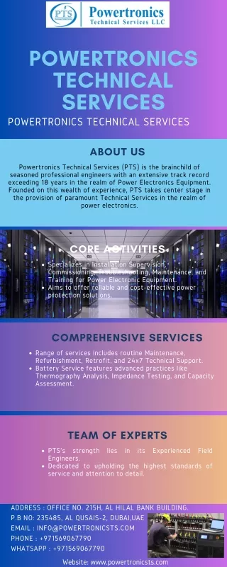 Powertronics Technical Services (PTS) - Powering Excellence in Power Electronics
