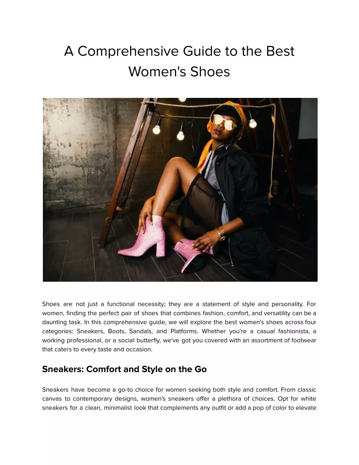 a comprehensive guide to the best women s shoes
