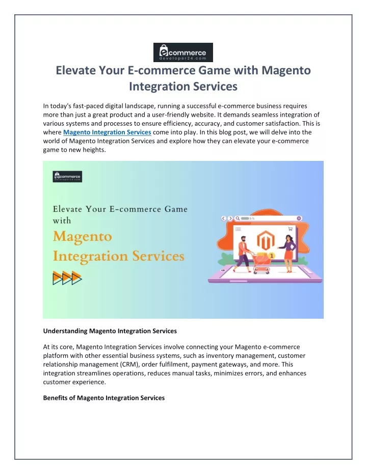elevate your e commerce game with magento