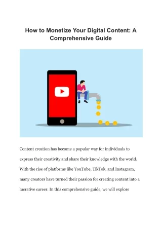 How to Monetize Your Digital Content_ A Comprehensive Guide