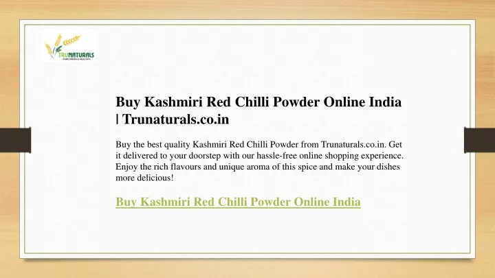 buy kashmiri red chilli powder online india