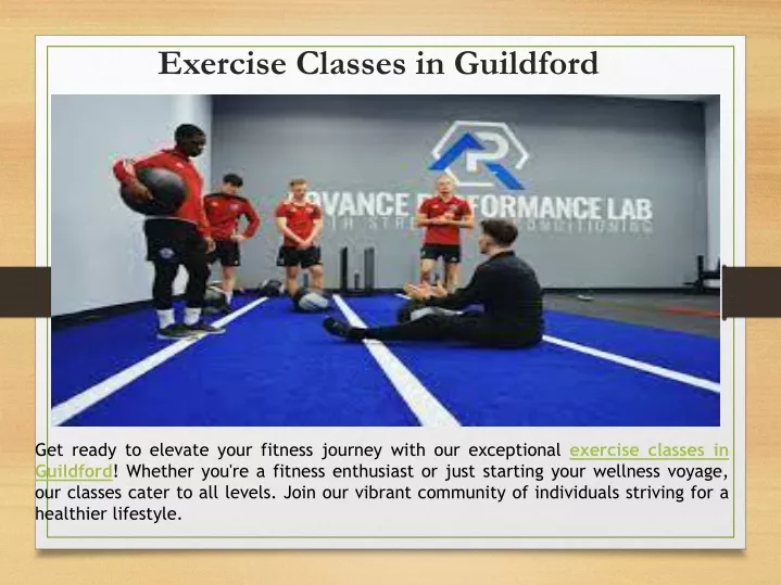 exercise classes in guildford