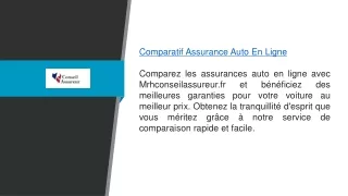 Comparatif assurance auto en ligne