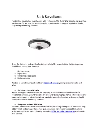 Bank Surveillance .docx