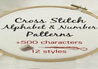 PDF Cross Stitch Alphabet & Number Patterns: Simple Cross Stitch Patterns Book o
