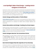 Local Spotlight Make It Real Design – Leading Interior Designers in Victoria, BC - slide 1