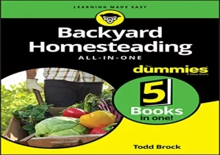 (PDF) Backyard Homesteading All-in-One For Dummies Kindle