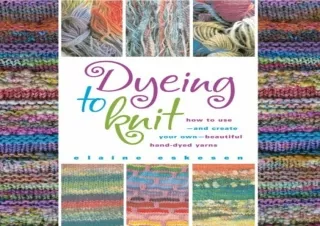 Download Dyeing to Knit Free