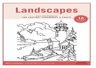 (PDF) Landscapes Line Art Patterns for Carving, Pyrography & Crafts (Fox Chapel