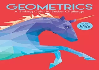 PDF Geometrics: A Striking Color-By-Sticker Challenge (Paint-By-Sticker Book for