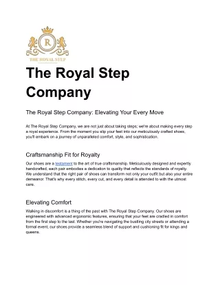 the royal step