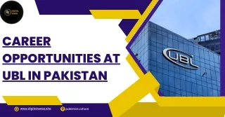 Career Opportunities at UBL in Pakistan