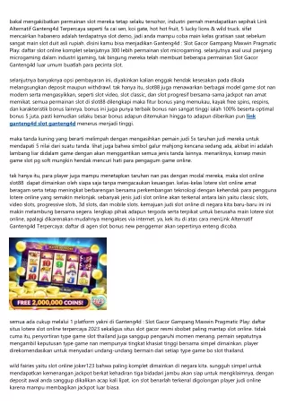 Slot Gacor Ganteng4d: Daftar Website Slot Dana Gacor 10 Ribu Resmi 2023 Tanpa Ba