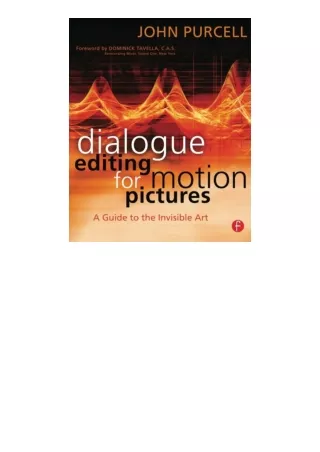 Download Dialogue Editing for Motion Pictures for ipad