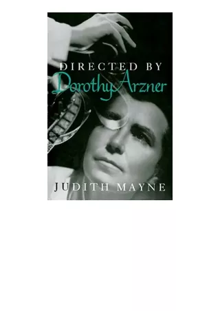 Download Directed by Dorothy Arzner Women Artists in Film for ipad