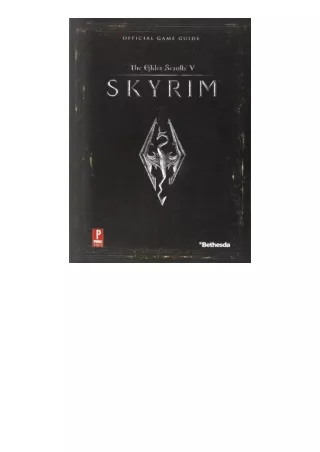 Ebook download Elder Scrolls V Skyrim Prima Official Game Guide for android