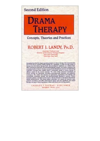 Download PDF Drama Therapy Concepts Theories and Practices for ipad
