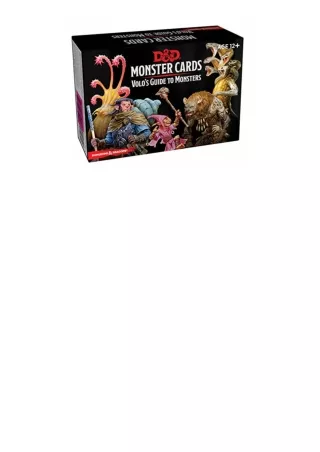Ebook download Dungeons and Dragons Spellbook Cards Volos Guide to Monsters Monster Cards DandD Accessory full