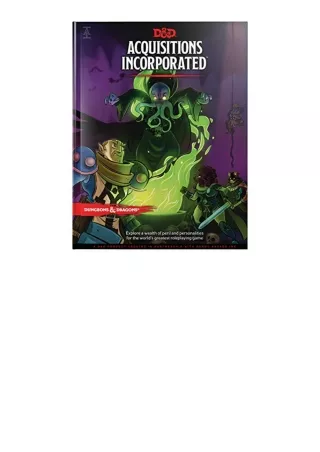 PDF read online Dungeons and Dragons Acquisitions Incorporated HC DandD Campaign Accessory Hardcover Book full