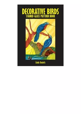 Download Decorative Birds Stained Glass Pattern Book Dover Stained Glass Instruction full