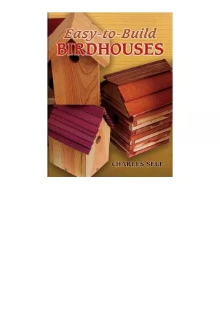 Ebook download EasytoBuild Birdhouses Dover Woodworking full