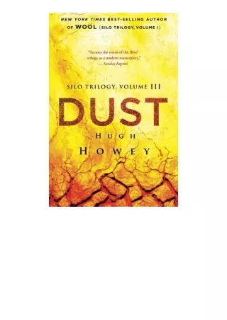 Download Dust Book Three of the Silo Series Silo 3 free acces