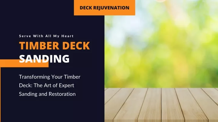 deck rejuvenation