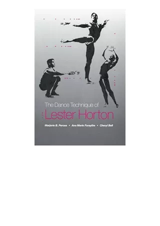 Ebook download Dance Technique of Lester Horton unlimited