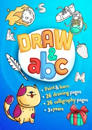 PDF_ Draw & abc: Coloring Book for Kids 3  years | Relaxation and Fun | 26