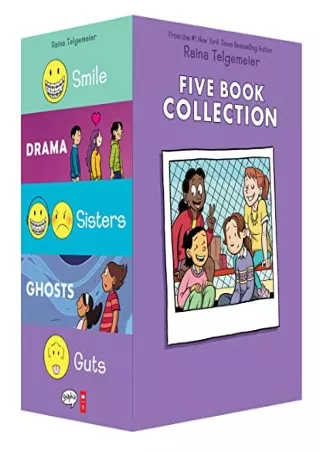 Download Book [PDF] Raina Telgemeier Collection Box Set (Smile, Drama, Sisters, Ghosts, Guts)