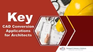 Key CAD Conversion Applications for Architects
