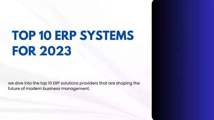 top 10 erp systems for 2023