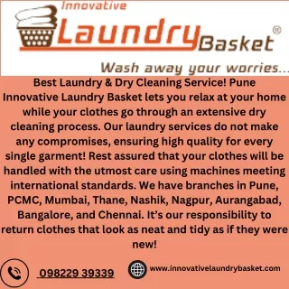 Get Quality Laundry Services in Ahmednagar at Your Doorstep - Innovative Laundry Baske