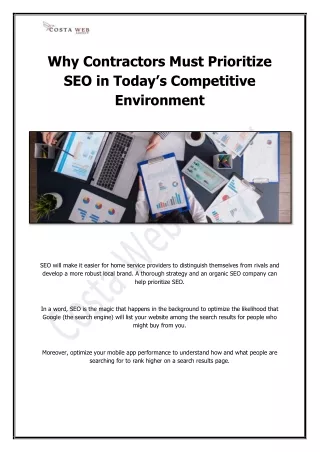 Why Contractors Must Prioritize SEO in Today’s Competitive Environment