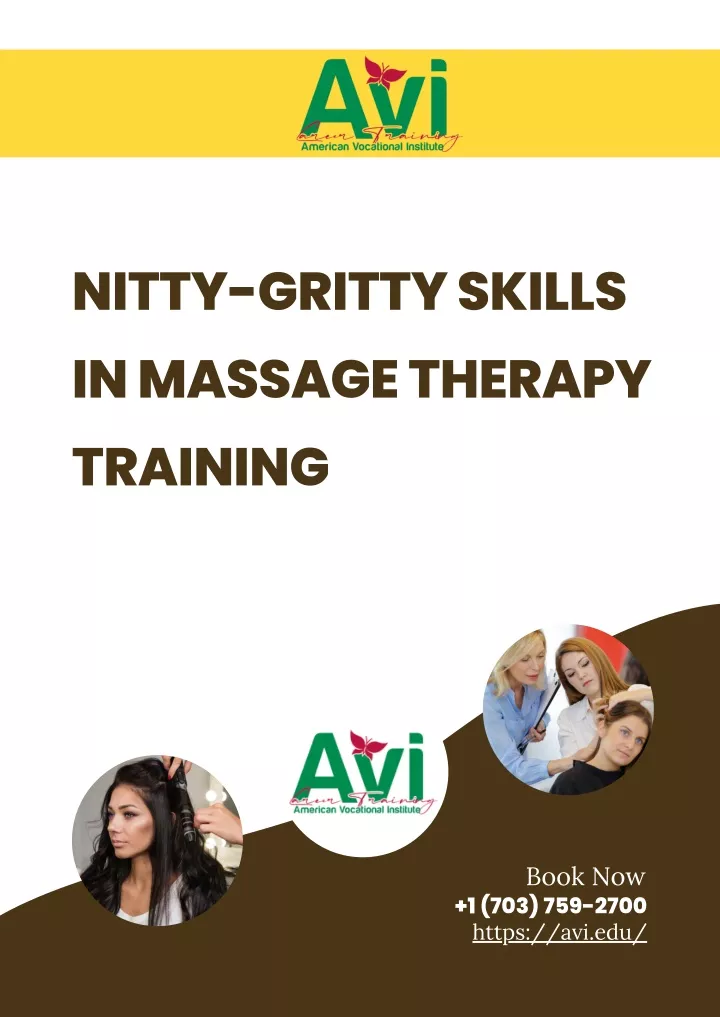 nitty gritty skills in massage therapy training