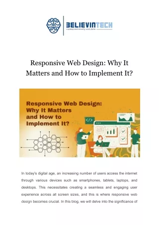 Responsive Web Design Why It Matters and How to Implement It