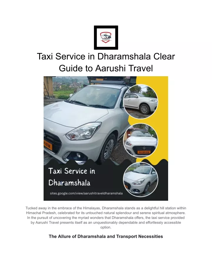 taxi service in dharamshala clear guide