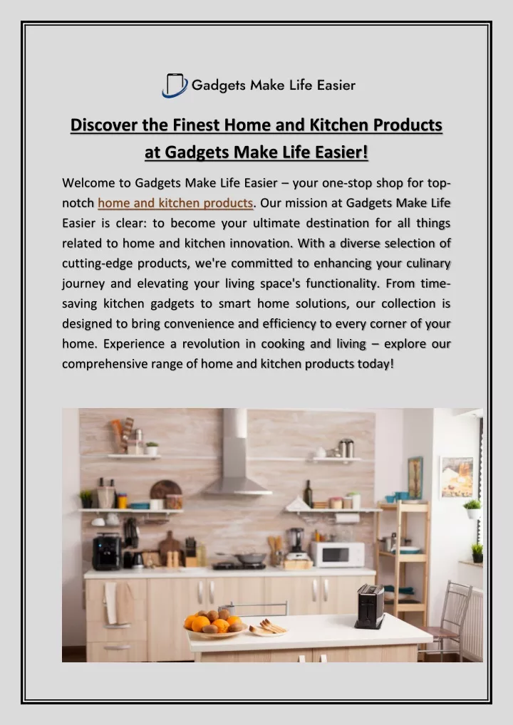 discover the finest home and kitchen products