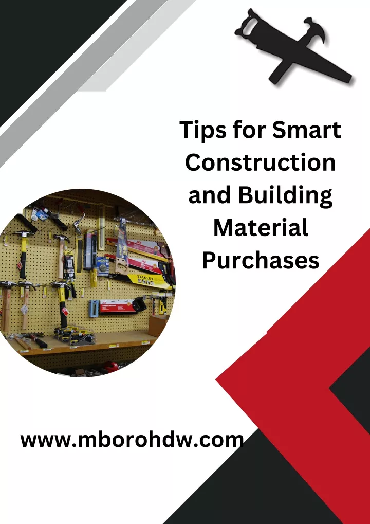 tips for smart construction and building material