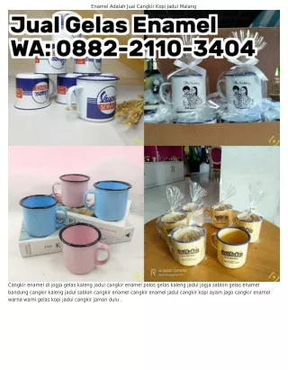 O88ᒿ~ᒿIIO~౩ԿOԿ (WA) Cangkir Enamel Bandung Cangkir Kopi Keramik