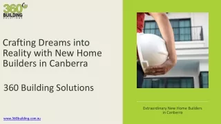 New Home Builders Canberra-360 Building Solutions